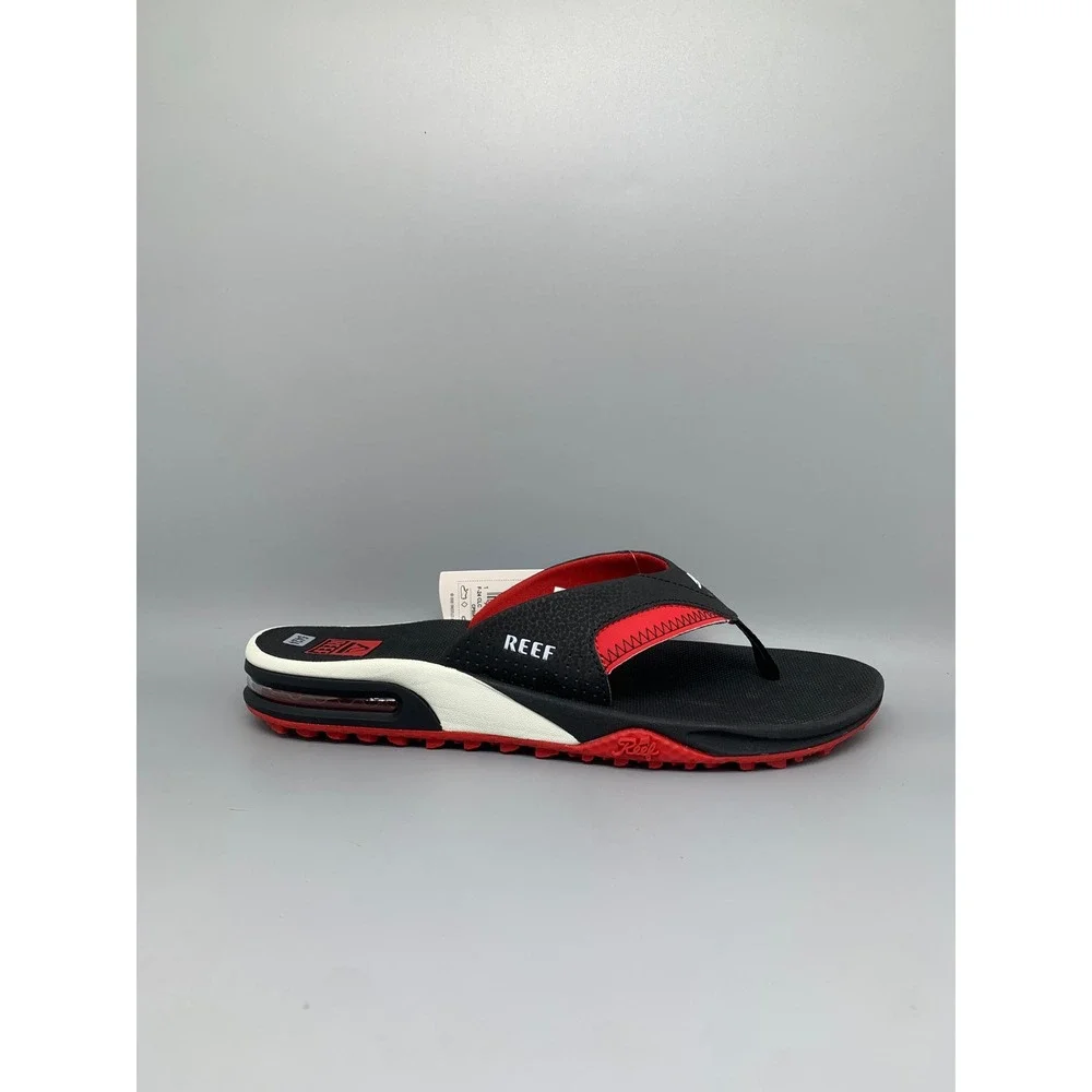Reef Fanning Pregame Black Red Sandals CJ6403 Men's Sz 11